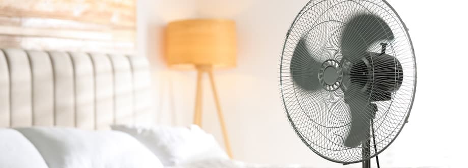 ventilateur dans une chambre